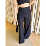 CONJUNTO MAXI PANTALONA ZIPER + CROPPED RECORTE PRETO