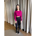 MAXI CROPPED TRICOT MODAL LISO FUCSIA