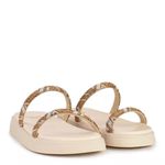 Sandália Infantil Mini Sua Cia Feminina Flatform Strass