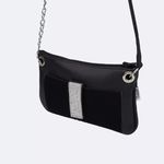 Bolsa Pampili Carteira Tweenie Strass Preta
