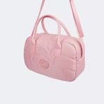 Bolsa Pampili Tiracolo Infantil Comfy Matelassê Rosa Chiclete