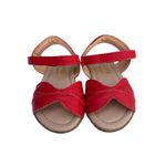 Sandália Infantil Lepeti Feminina Couro Flor Vermelho