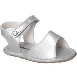 Sandália Infantil Xuá Xuá Feminina Velcro Prata