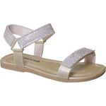 Sandália Infantil Xuá Xuá Feminina Ouro Strass