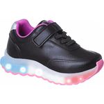 Tênis Infantil Xuá Xuá Feminino Preto Led