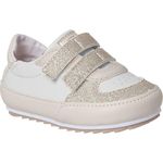Tênis Infantil Xuá Xuá Feminina Off White Glitter 