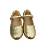 Sapatilha Infantil Feminina em Couro Boneca Dourado