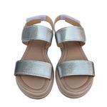 Sandalia Infantil Lepeti Feminina Couro Prata