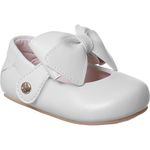 Sapatilha Infantil Xua Xua Feminina Florença Branca Laço