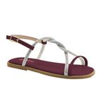 Sandalia Infantil Ortofino Feminino Bordô Strass