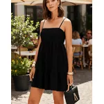 VESTIDO CURTO DE ALÇAS LANÇA PERFUME 