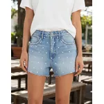 SHORT JEANS COM APLICAÇÕES 