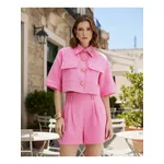 SHORT ALFAIATARIA ROSA 