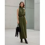 VESTIDO SUPER MIDI VERDE MUSGO 