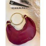 BOLSA COURO COM ALÇA DE MÃO CABERNET 