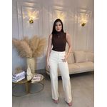 CALÇA SARJA WIDE LEG 