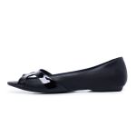 Sapatilha Julieta PeepToe Lisa Preto