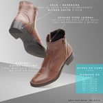 Bota Renata Cano Baixo Couro Chocolate