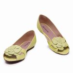 Sapatilha Charlot PeepToe Flor 