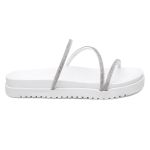 Papete Flatform Básica Strass Feminina Brilho 