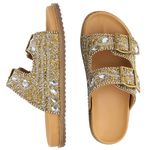 Papete Birken Daniela Brilho Pedra Zirconia Sintetica Dourada