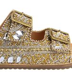 Papete Birken Daniela Brilho Pedra Zirconia Sintetica Dourada