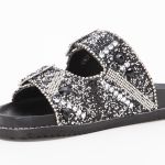 Papete Daniela Brilho Pedra Zirconia Sintetica Preto