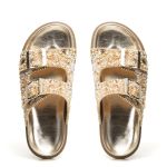 Papete Birken Dani Brilho Pedra Natural Ouro