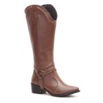 Bota Iris Texana 2 em 1 Couro Chocolate