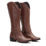 Bota Iris Texana 2 em 1 Couro Chocolate