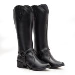 Bota Iris Texana 2 em 1 Couro Preta