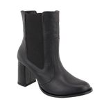 Bota Feminina Cano Curto Elástico Lateral Salto Grosso