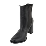 Bota Feminina Cano Curto Elástico Lateral Salto Grosso