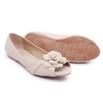 Sapatilha Charlot PeepToe Flor Sisal