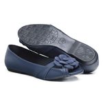 Sapatilha Charlot PeepToe Flor Marinho