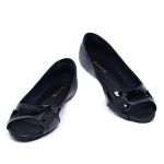 Sapatilha Julieta PeepToe Lisa Preto