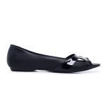 Sapatilha Julieta PeepToe Lisa Preto