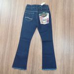 Calça Jeans Infantil Feminina American Country com strass colors Ref 845-7891