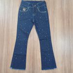 Calça Jeans Infantil Feminina American Country com strass colors Ref 845-7891