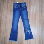 Calça Jeans Infantil Feminina American Country com strass Ref 843-7906