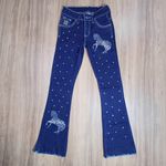 Calça Jeans Infantil Feminina American Country com strass Ref 845-7907 