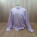 Camisa Ride Horse Xadrez Roxo e Branco manga longa 7998