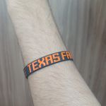 Pulseira Texas farm preta com laranja 8207