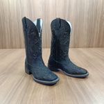 Bota Big Bull Feminina Texana Fossil bufa/Preto 900 8617