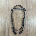  Cabeçada Testeira de Couro com Afogador Sport Equine 8616