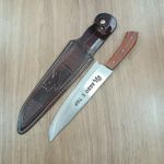 Faca inox agro com bainha referencia 8619