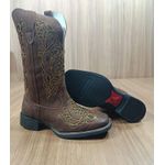 Bota Big Bull Feminina Texana Fossil bufa/marrom 900 8687