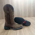 Bota Big Bull Feminina Texana Fossil bufa/marrom 900 8687