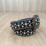 Cinto Master Preto Pedras Strass Importado Furta-cor 8707