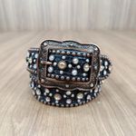 Cinto Master Preto Pedras Strass Importado Furta-cor 8707